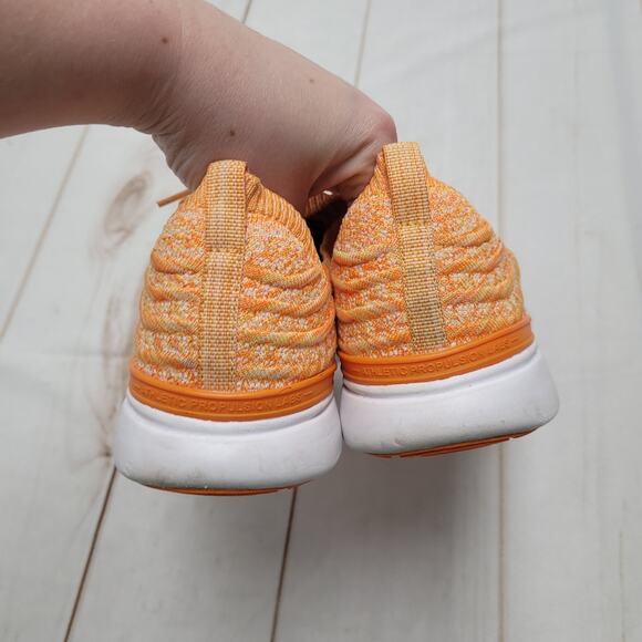 APL Techloom wave trainers orange knit sneaker shoes - Picture 6 of 11